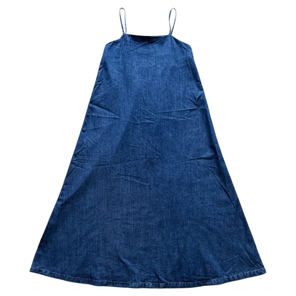 Reba
Leona Denim Square Neck Sleeveless Maxi A-Line Dress Size M - Picture 3 of 9